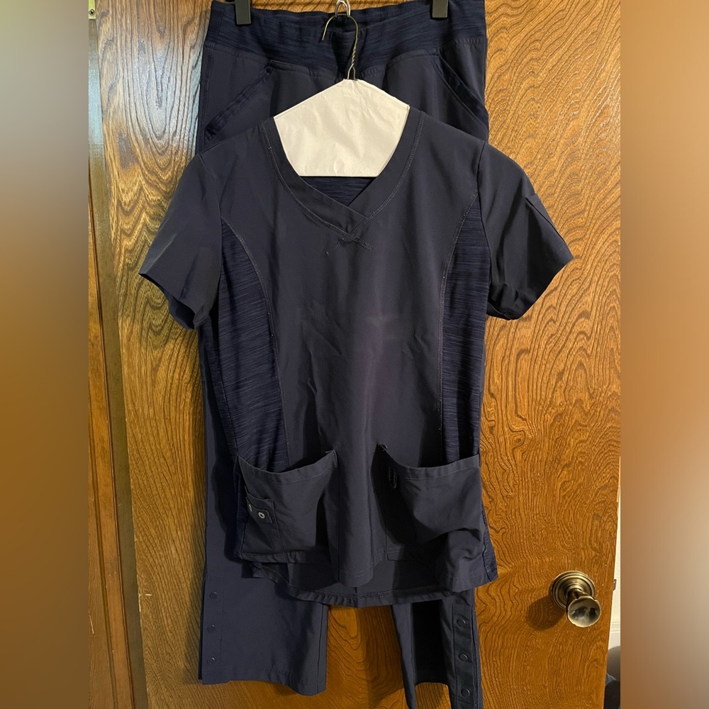 Navy Blue Scrub Set